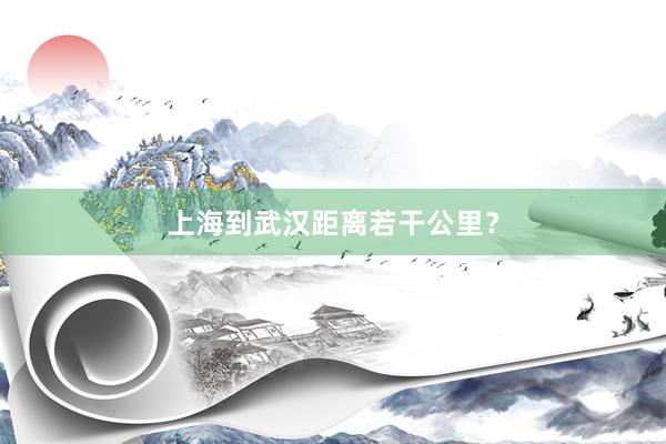 上海到武汉距离若干公里？